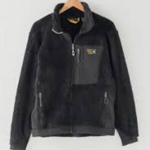 Vintage Mountain Hardwear Women's Black Fleece Jacket Size XS